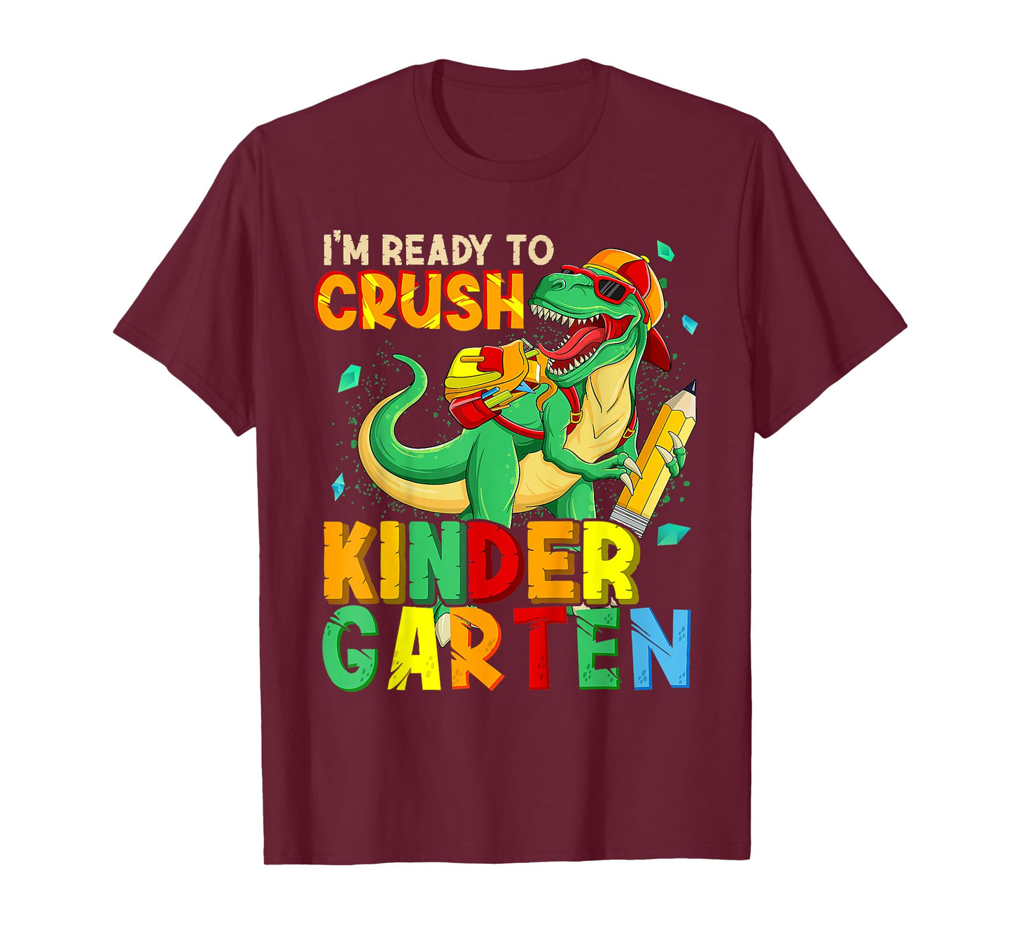 2027 I'm Ready To Crush Kindergarten Dinosaur Boys Kinder T-Shirt