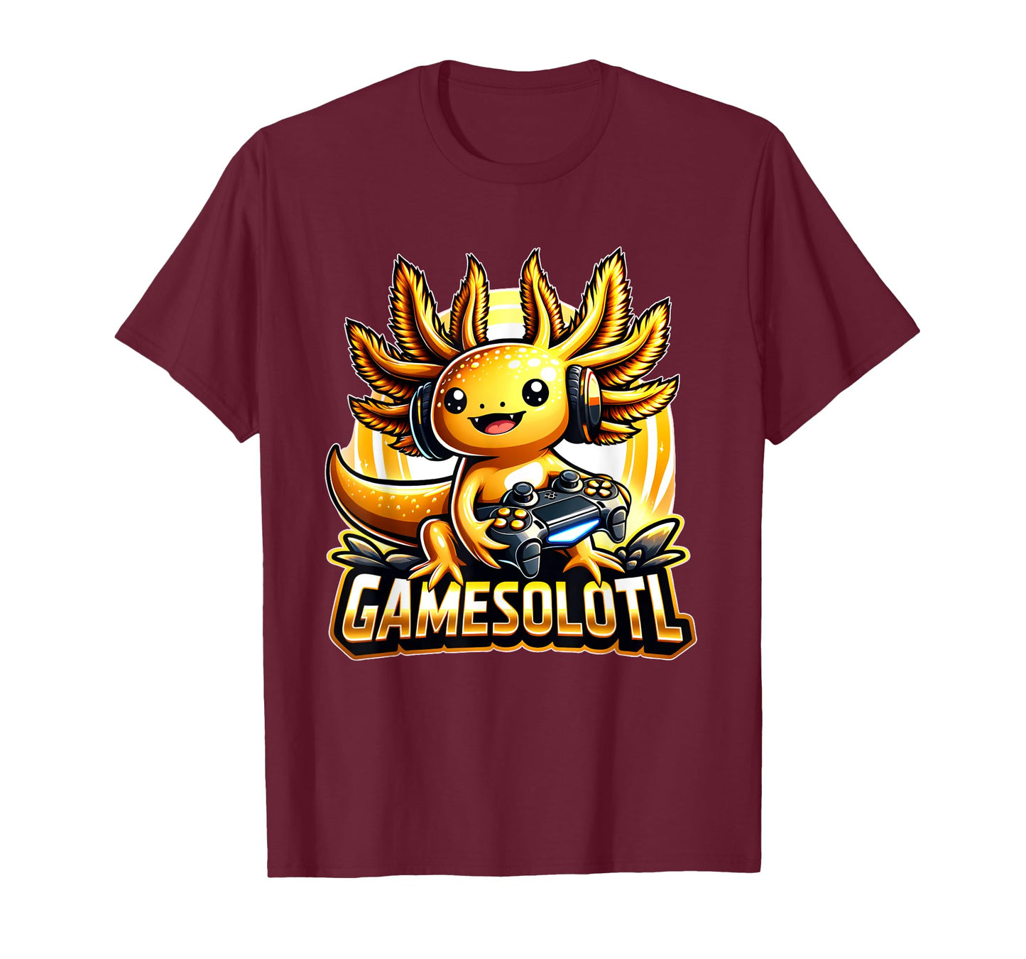 Gamesolotl Axolotl Gamer kawaii Anime kids T-Shirt