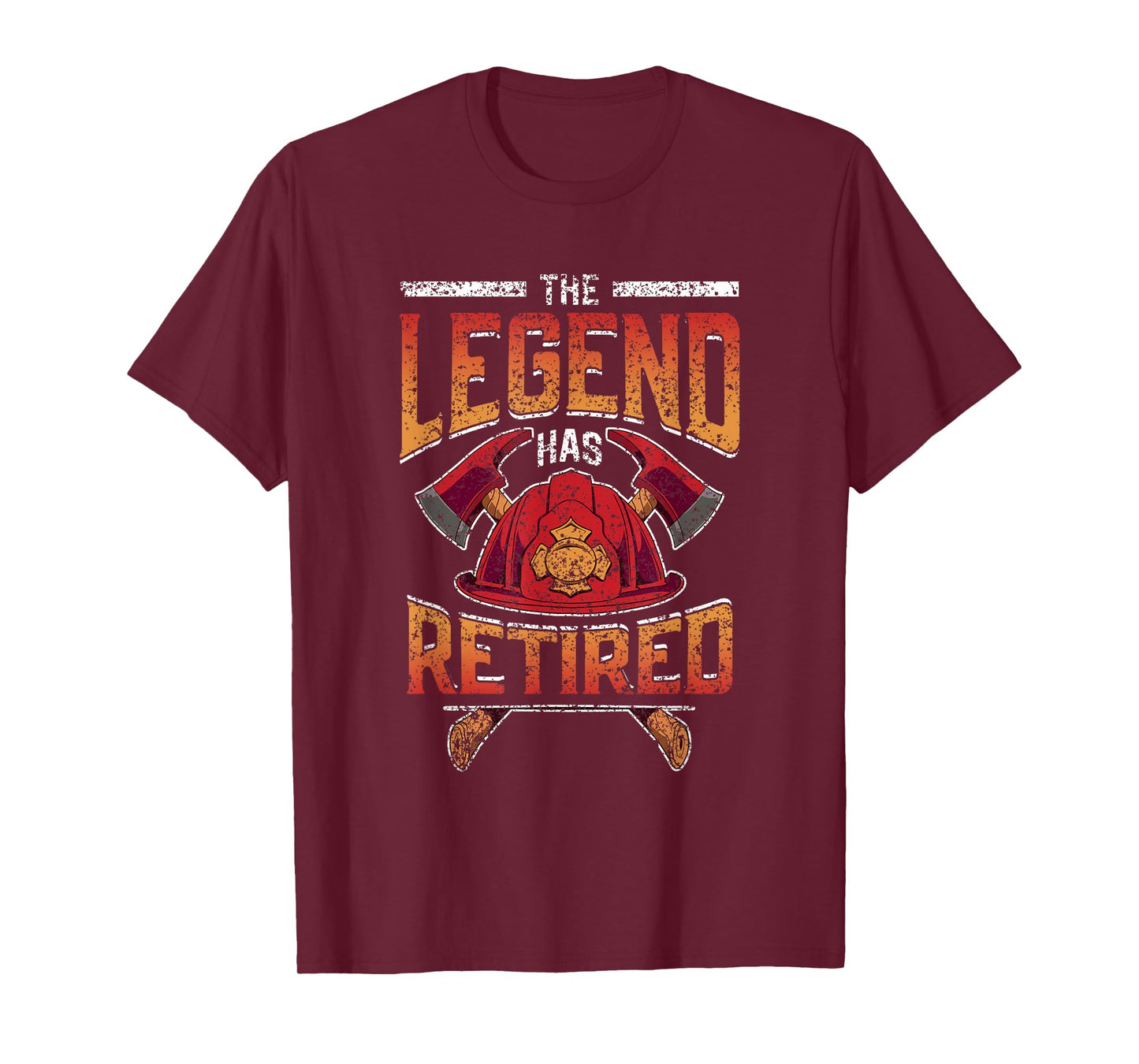 The Legend Has Retired Firefighter Fire Fighter Retirement T-Shirt