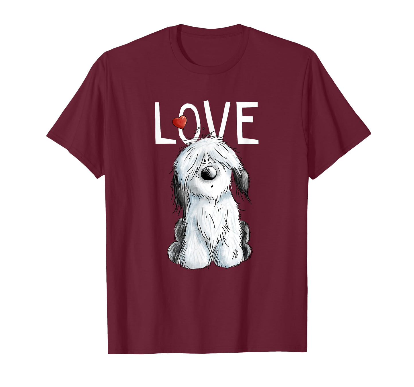 Old English Sheepdog Love For Bobtal Lovers T-Shirt