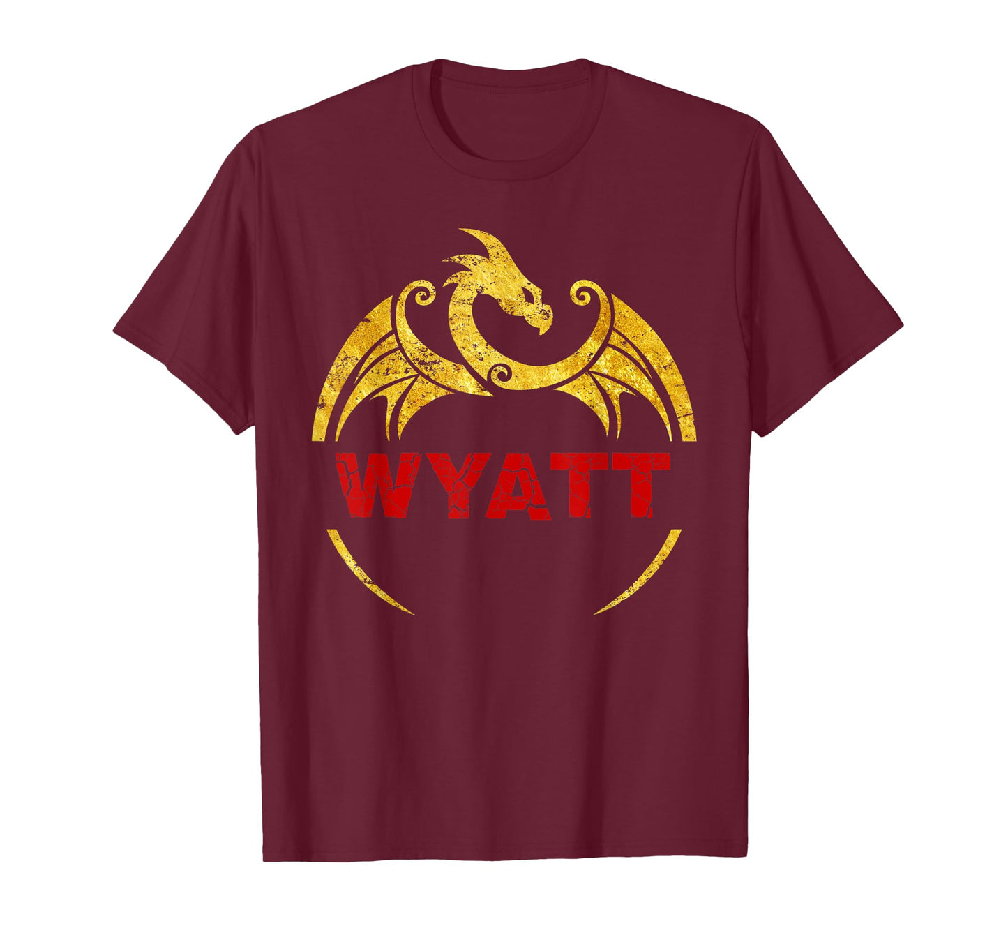 Wyatt Name Shirt Dragon Personalized Birthday Gift
