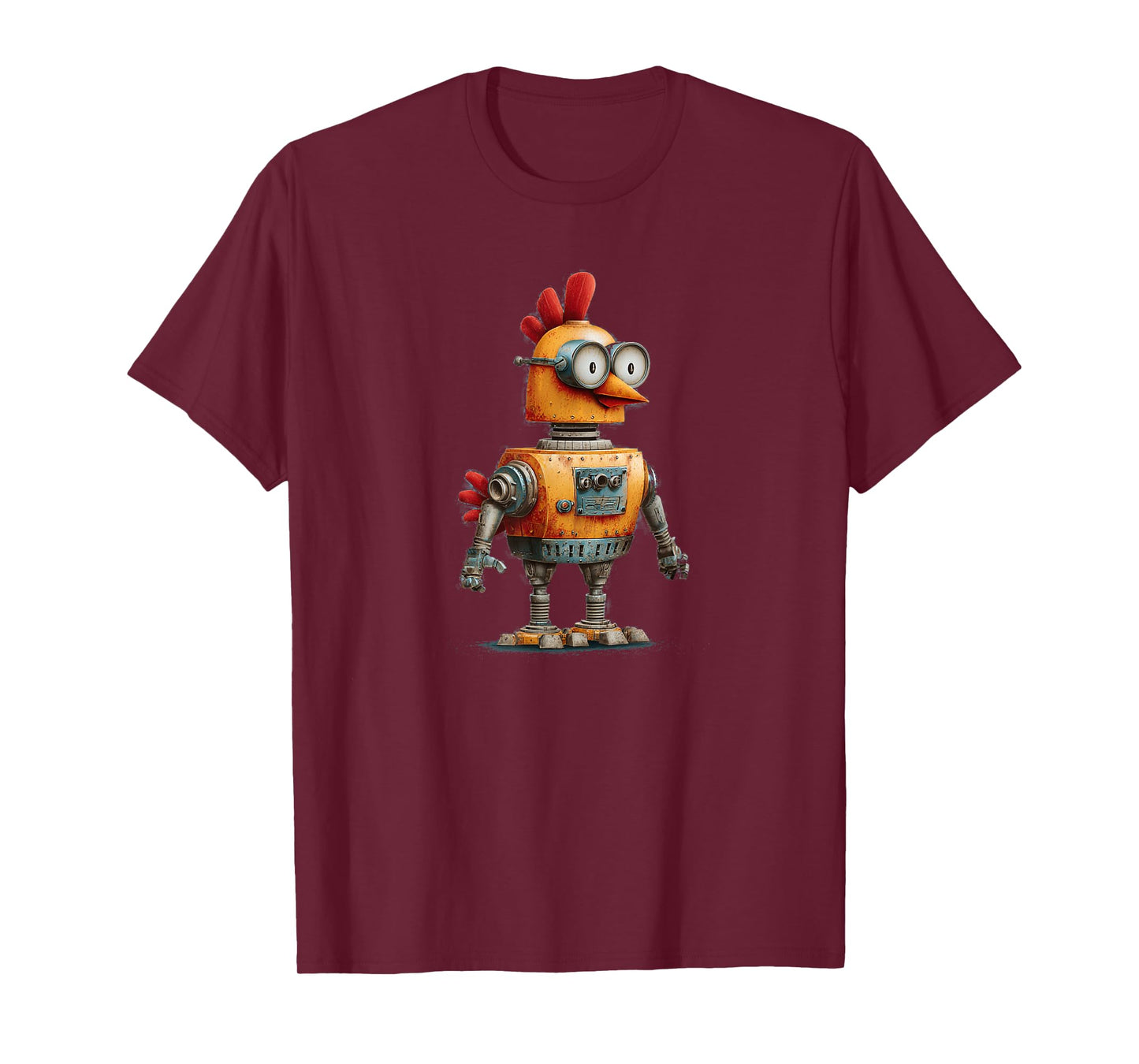 Happy Robot Chicken with AI for Smart Robots Lovers T-Shirt