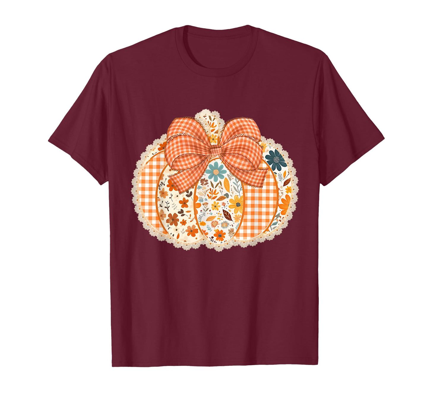 Farm Fresh Pumpkins Hand Picked Daily Caro Vintage Style T-Shirt