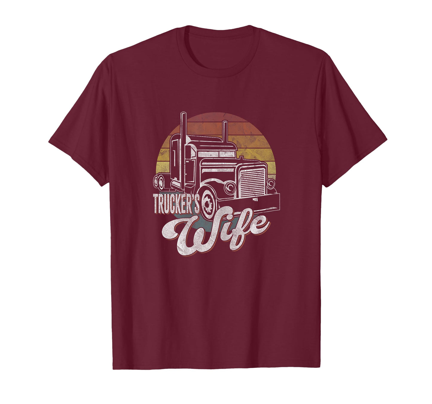 Vintage Trucker Wife Shirt for Women Truck Trucker's Wife T-Shirt