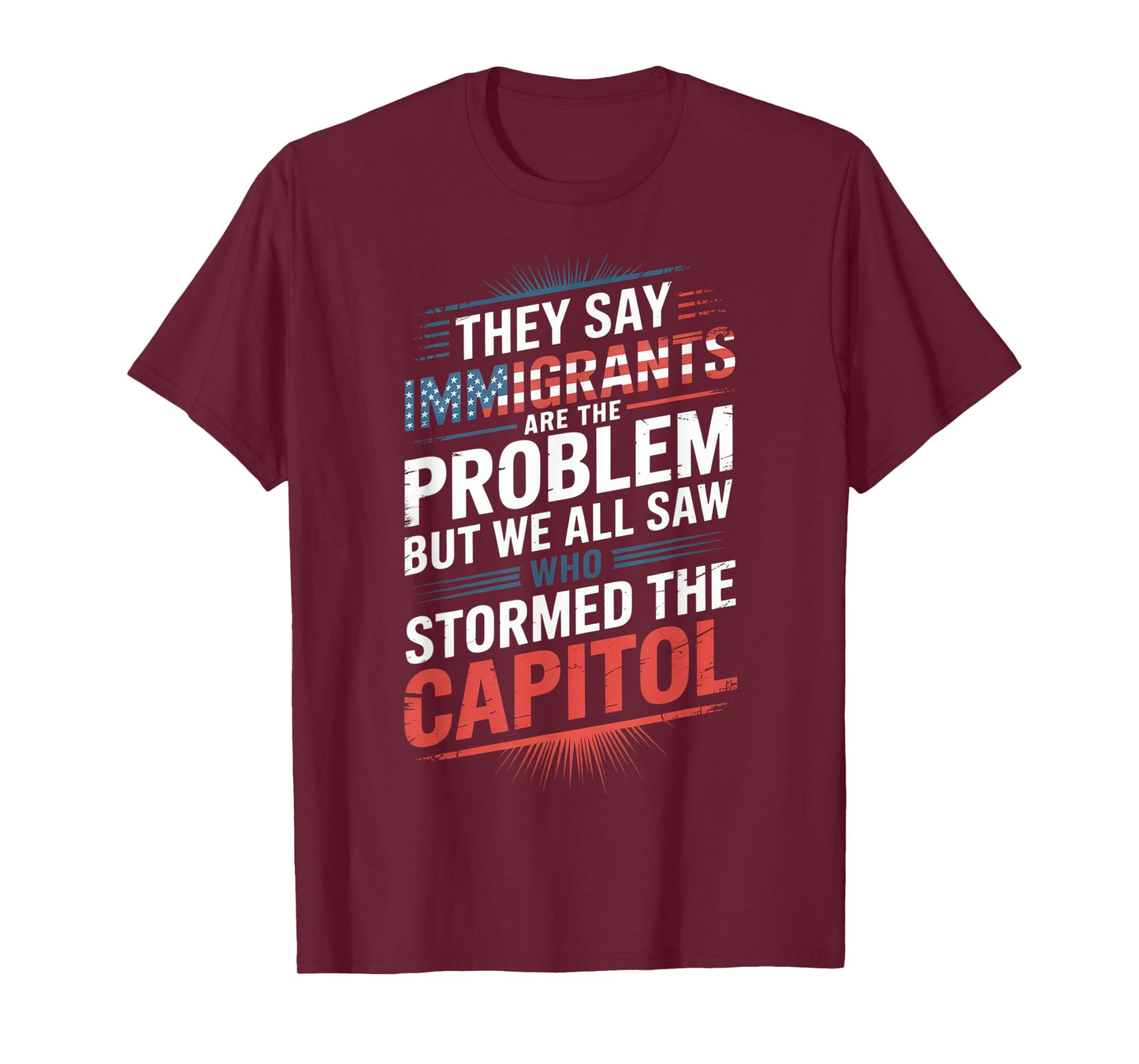 They Say Immigrants Are The Problem But We All Saw Stormed T-Shirt