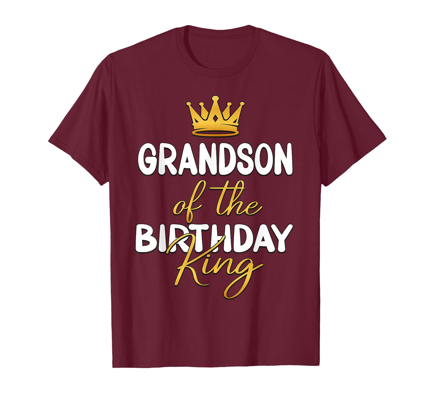 Grandson Of The Birthday King Bday Party Idea For Him T-Shirt