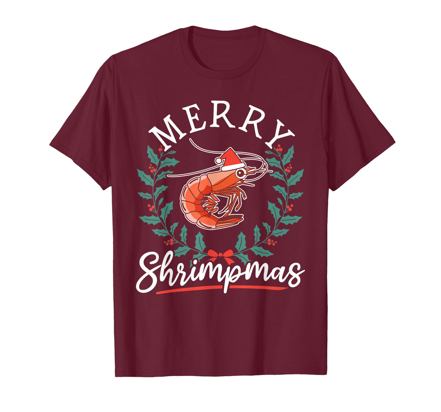 Shrimp Seafood Shellfish - Merry Shrimpmas Christmas T-Shirt
