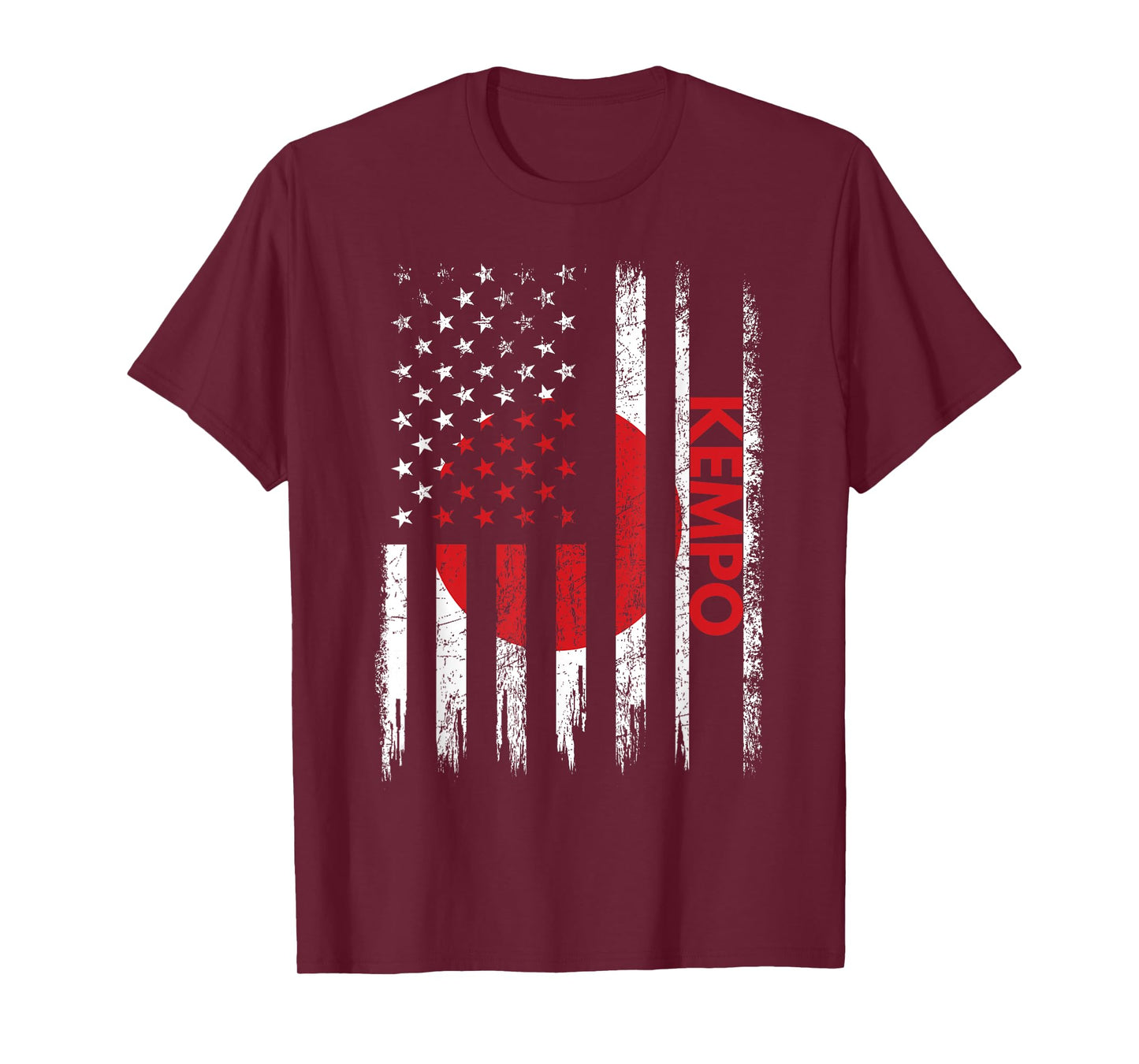 Kempo American Flag Karate Japanese Martial Arts T-Shirt