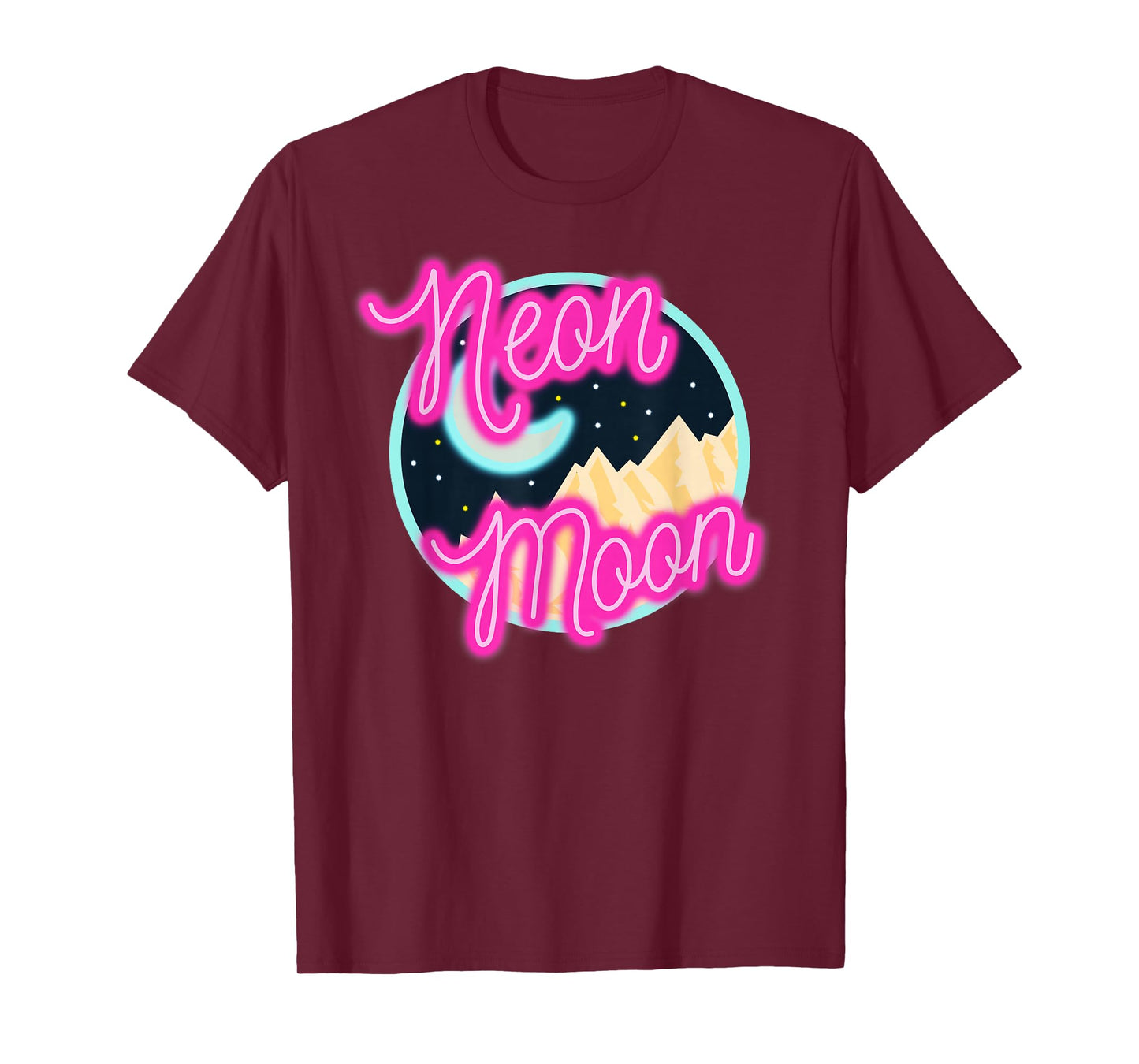 Neon Moon Shirt Retro Western 80s 90s Country Tee T-Shirt