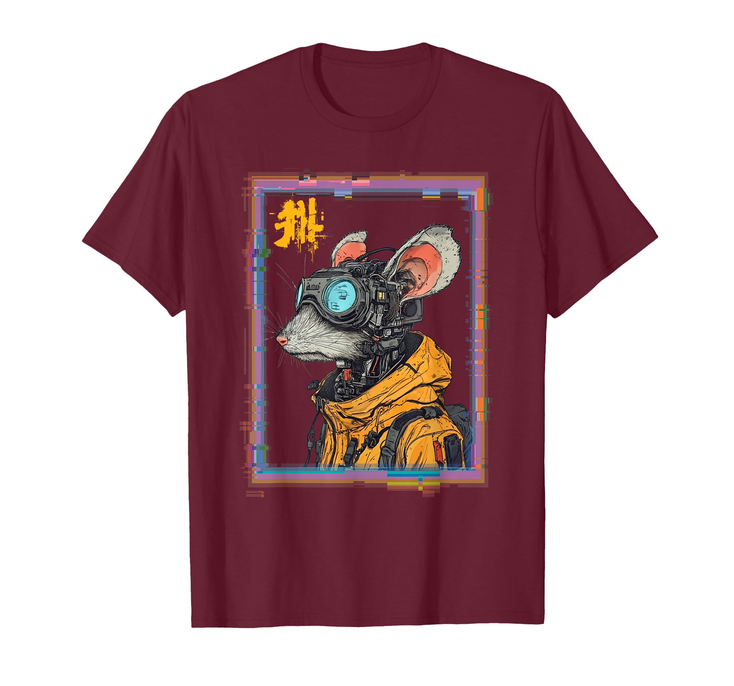 Japanese Cyberpunk Mouse Cool Rat T-Shirt