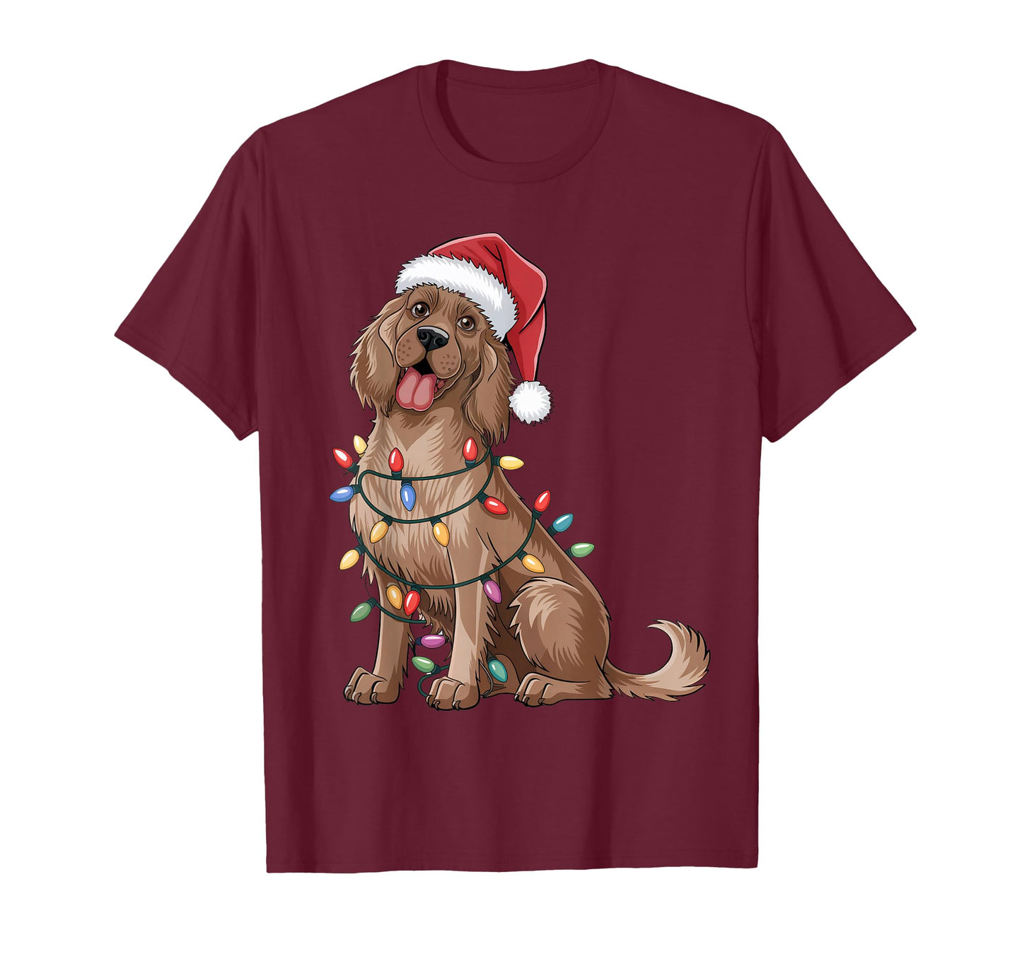 English Setter Christmas Lights Xmas Dogs Gifts Men Women T-Shirt