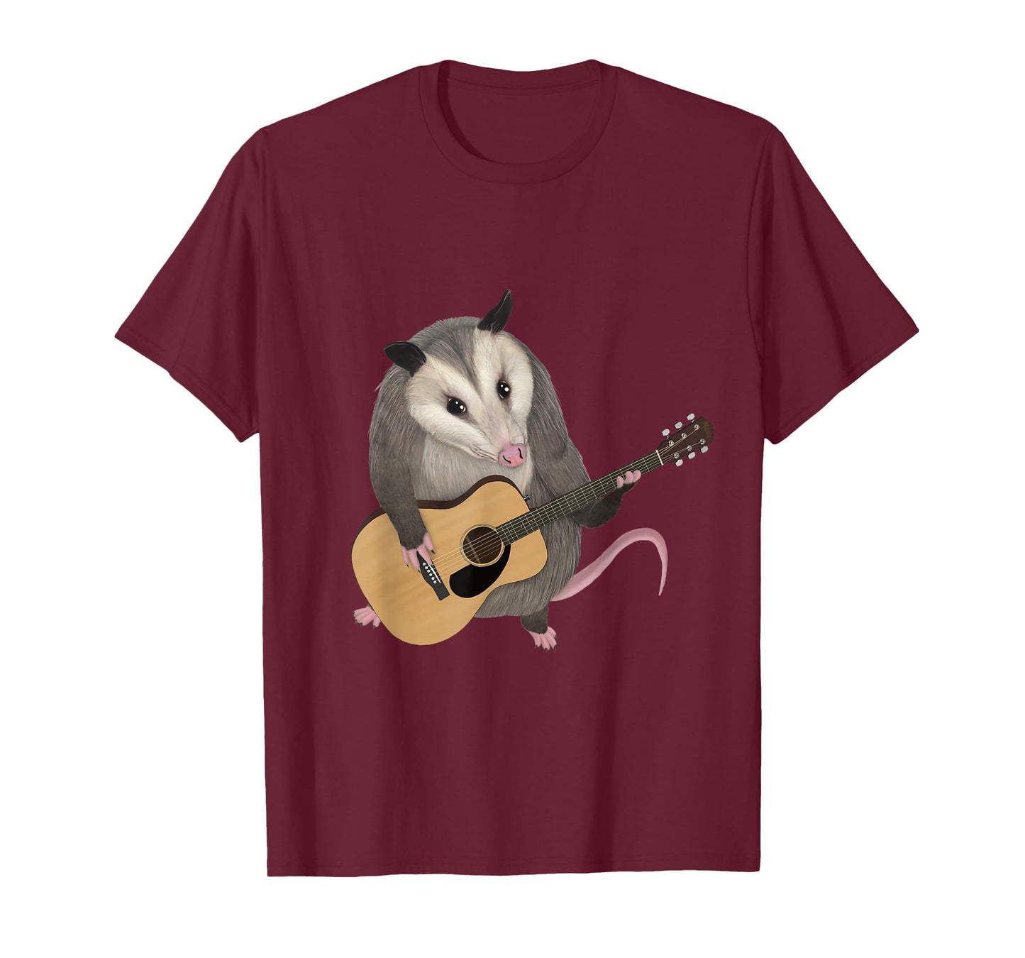 Opossum playing the acoustic guitar - possum T-Shirt
