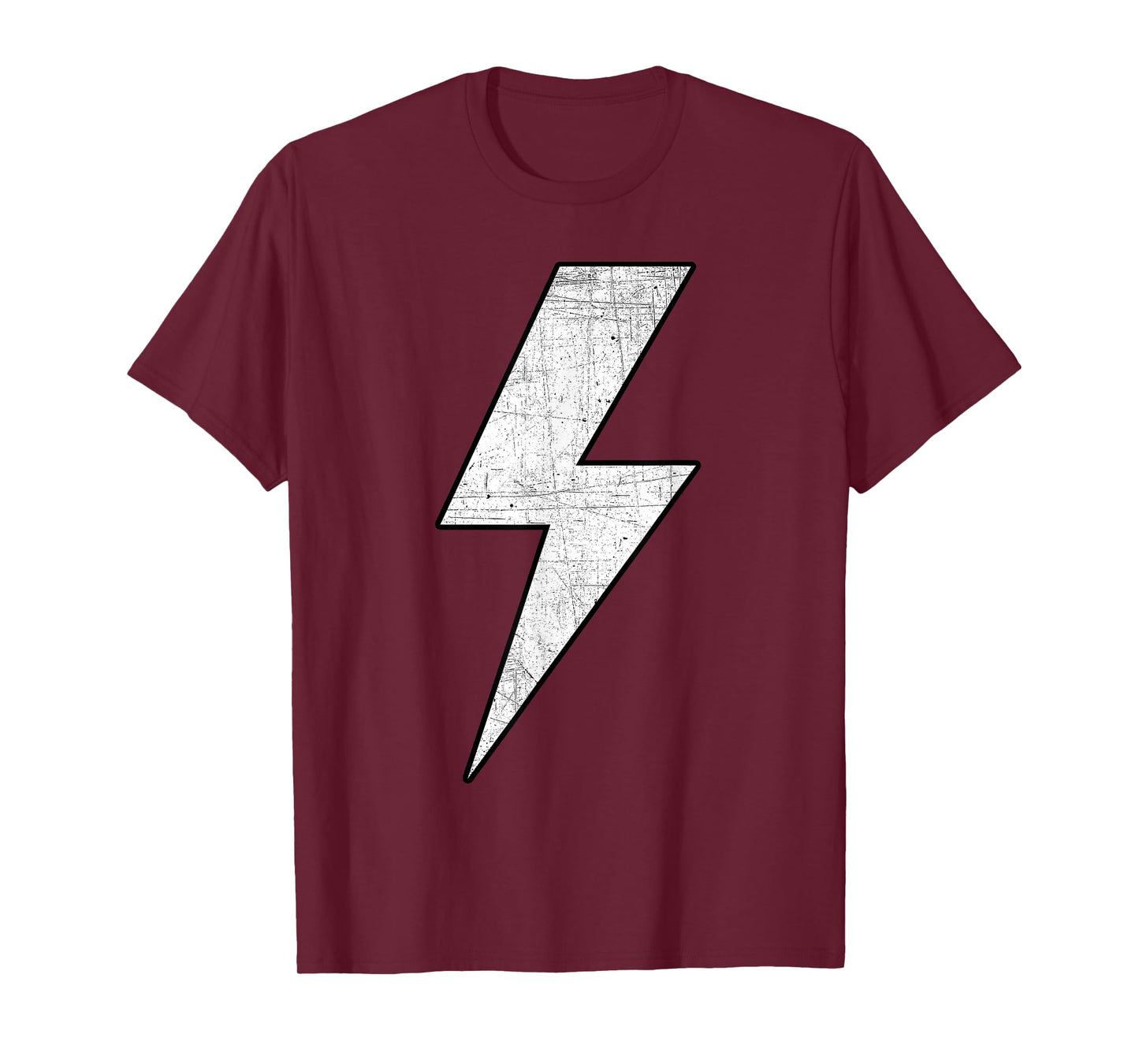 BLACK & WHITE Bolt Lightning Thunderbolt Team T-Shirt