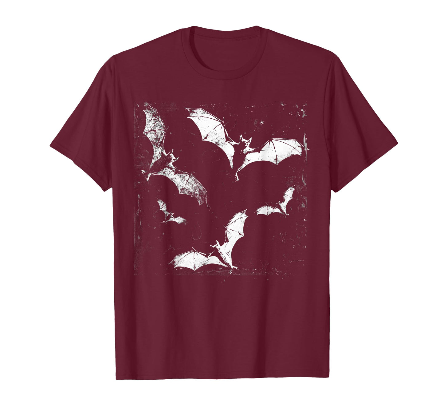 Bats Vampire Horror Spooky Art Halloween Goth Alt Aesthetic T-Shirt