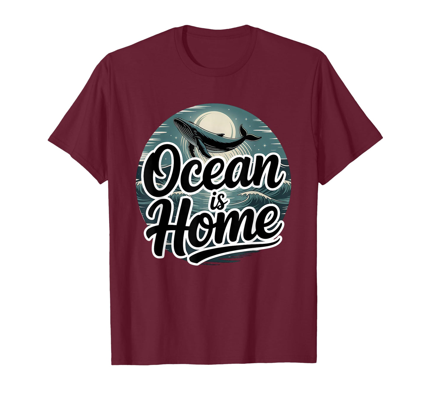 Ocean is Home Whale Lover T-Shirt
