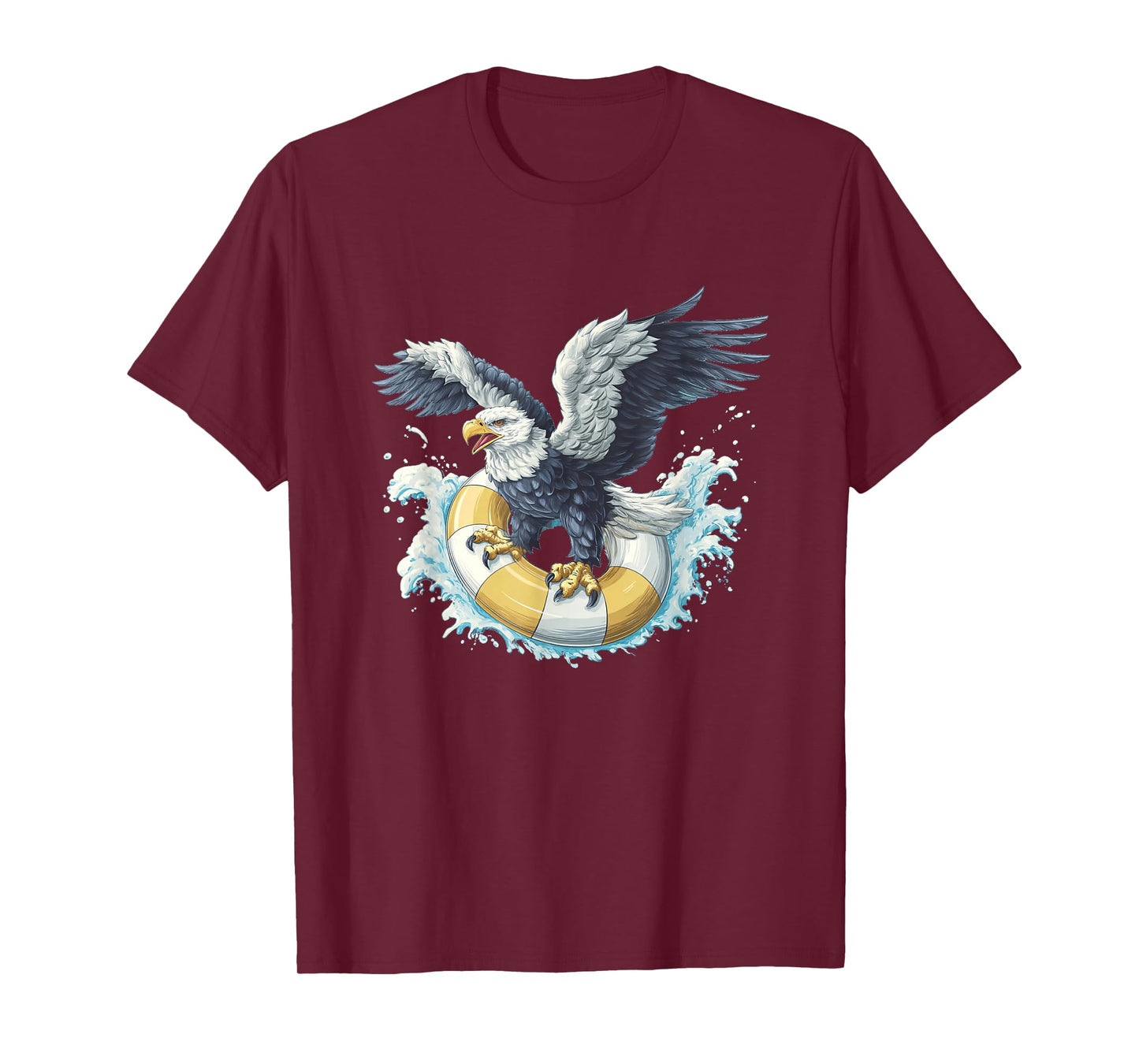 Awesome Pool Ring Eagle Costume for Holiday Lovers T-Shirt