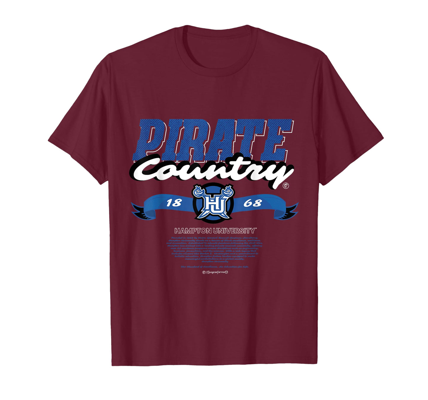 Hampton University - Pirate Country - Yard HBCU T-Shirt
