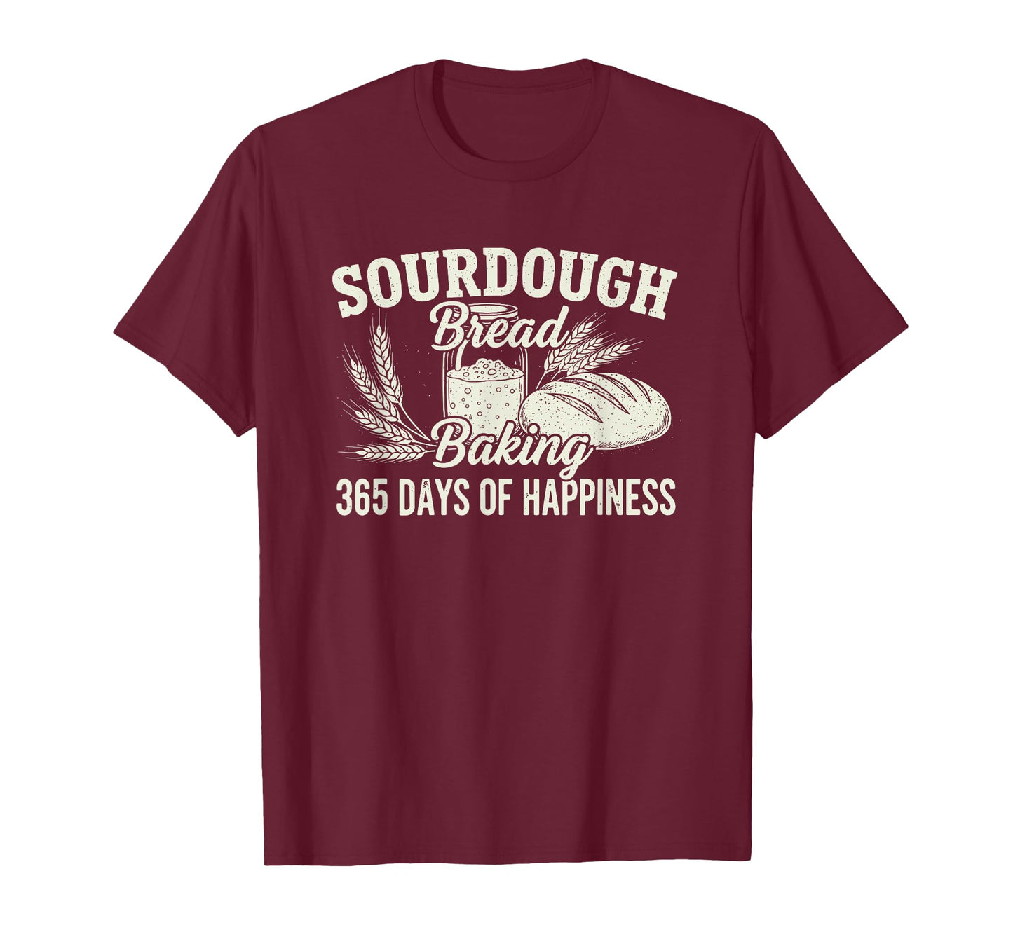 Sourdough Bread Baking Baker Distressed Vintage Graphic T-Shirt