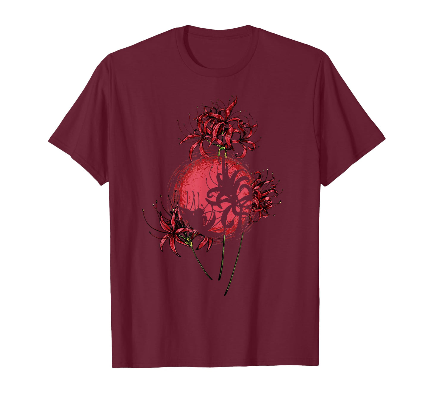 Japanese Spider Lily Lycoris Grunge Anime Aesthetic Flower T-Shirt