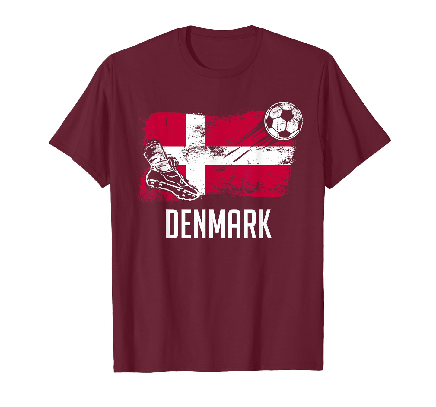 Denmark Flag Jersey Danish Soccer Team Danish T-Shirt