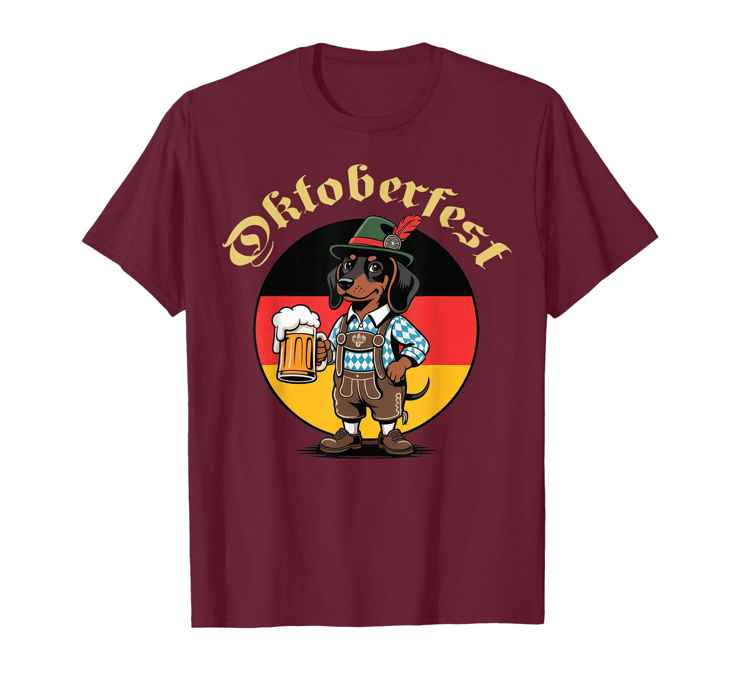 Oktoberfest Dachshund Sausage Dog Men Women German Beer T-Shirt
