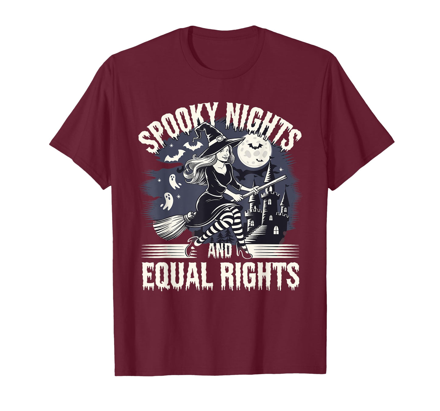 Spooky Nights And Equal Rights Halloween Magic T-Shirt