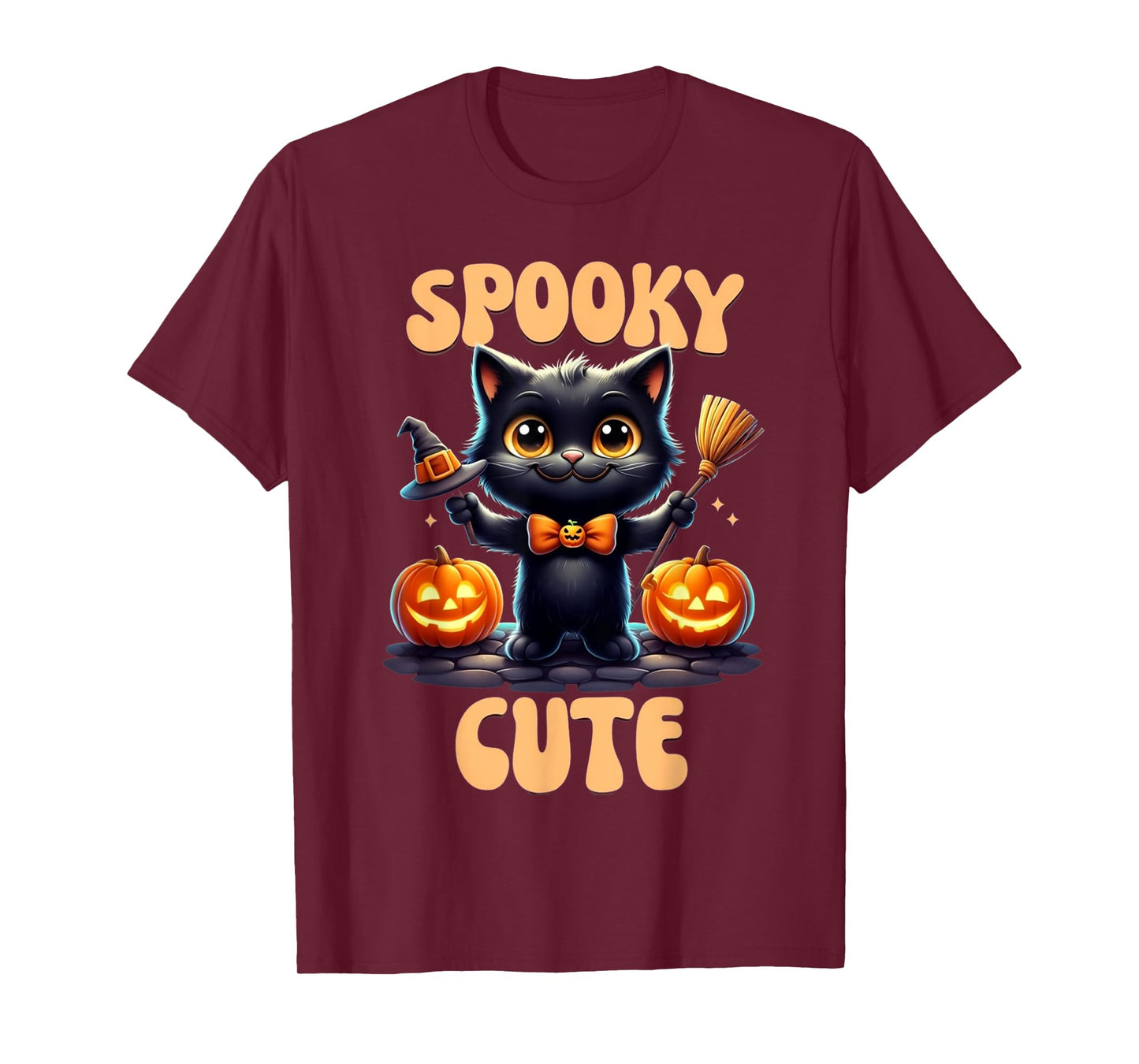 Spooky Cute Black Cat T-Shirt