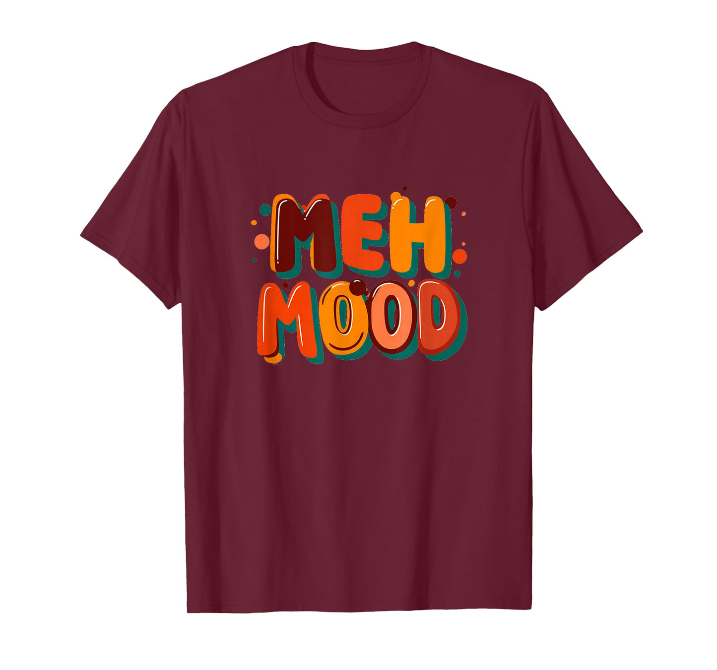 Funny Meh Mood Emblem T-Shirt