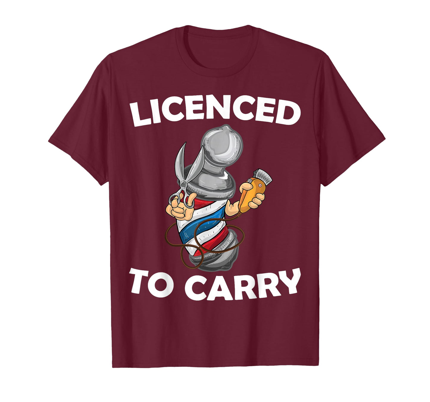 Funny Barber Design For Men Hair Stylist Barbershop Lovers T-Shirt