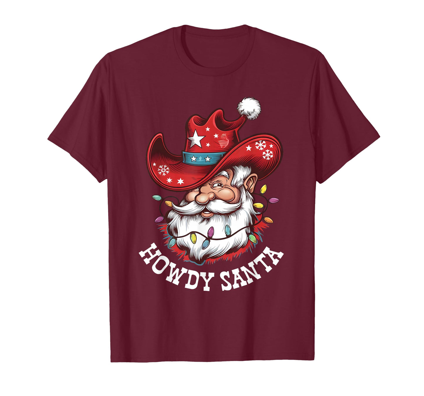 Howdy Santa Cowboy Western Christmas Funny Xmas Costumes T-Shirt