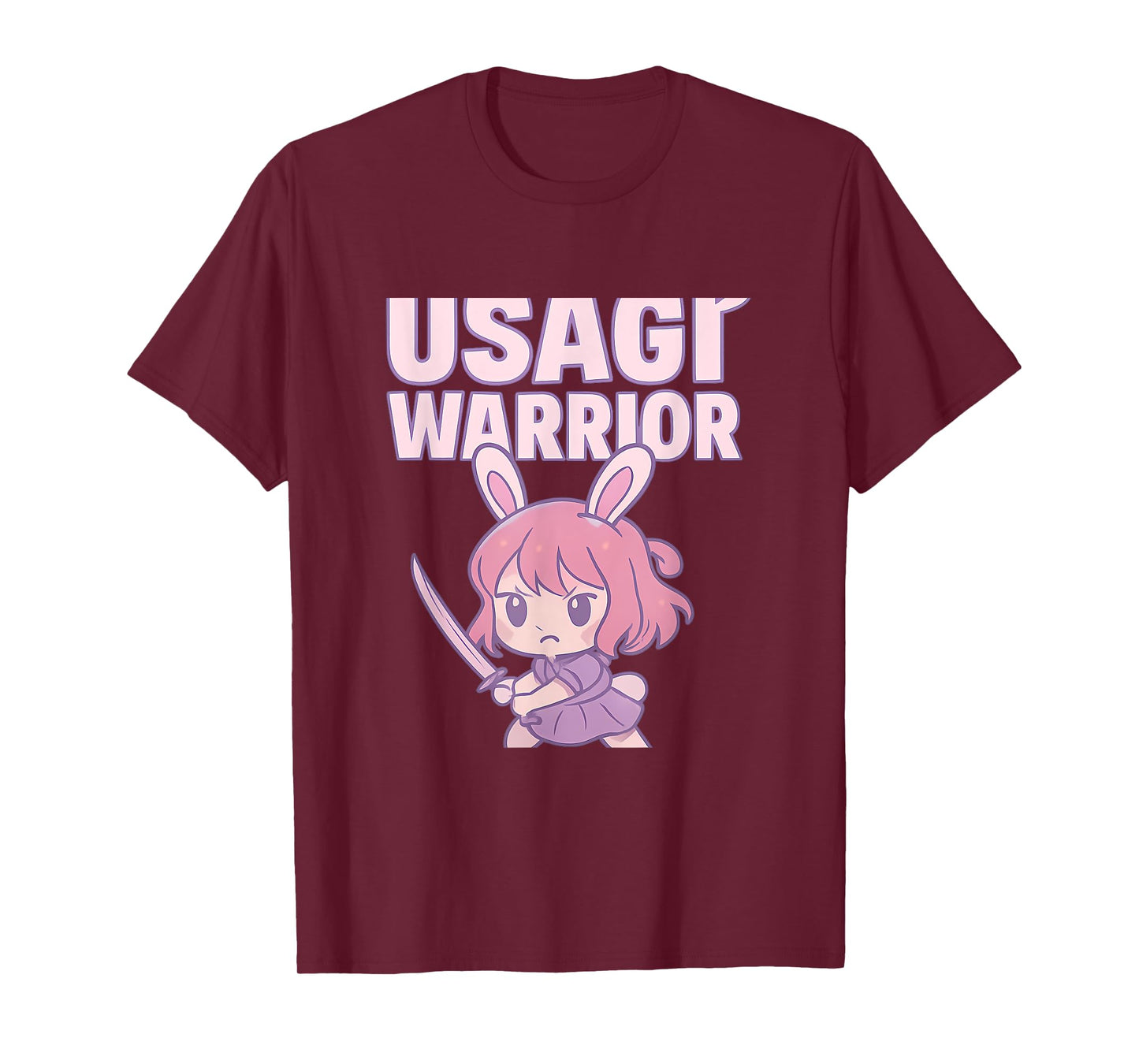Usagi Warrior Kawaii Anime Bunny Girl Graphic Print T-Shirt
