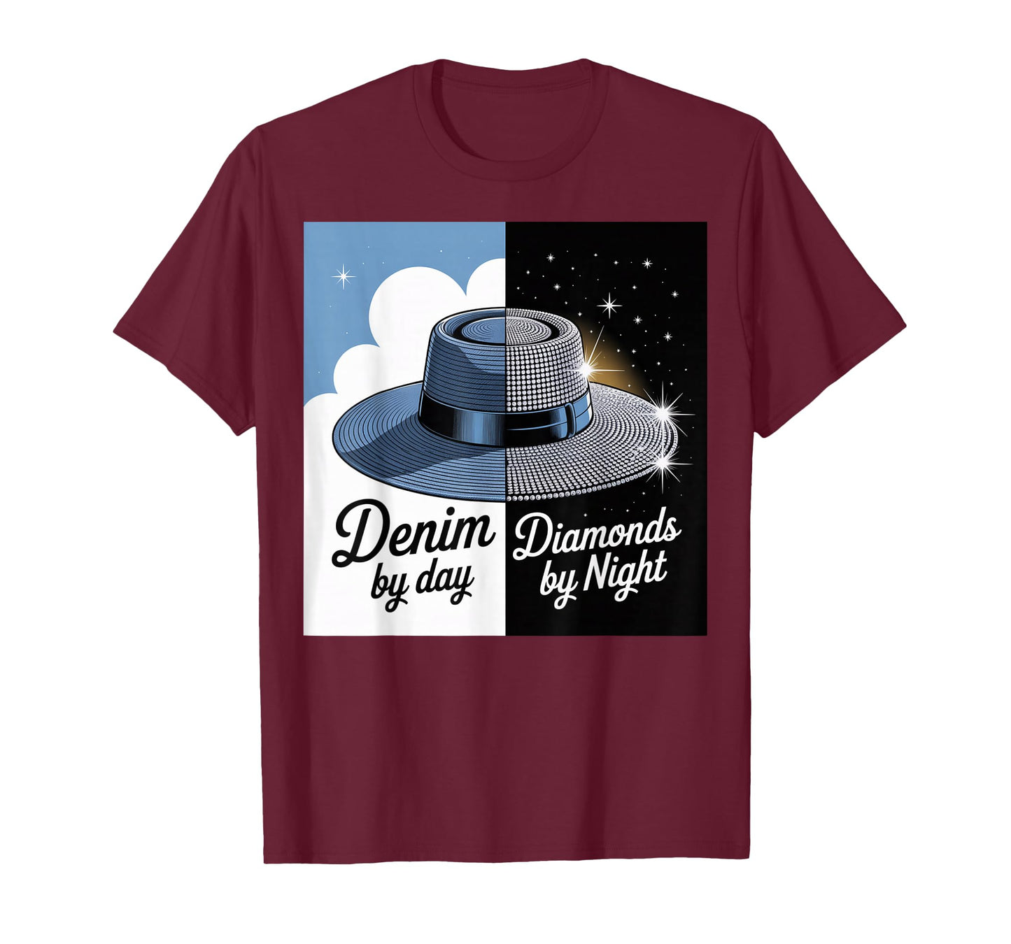 Denim by Day Diamonds by Night For Women's Denim Diamonds T-Shirt