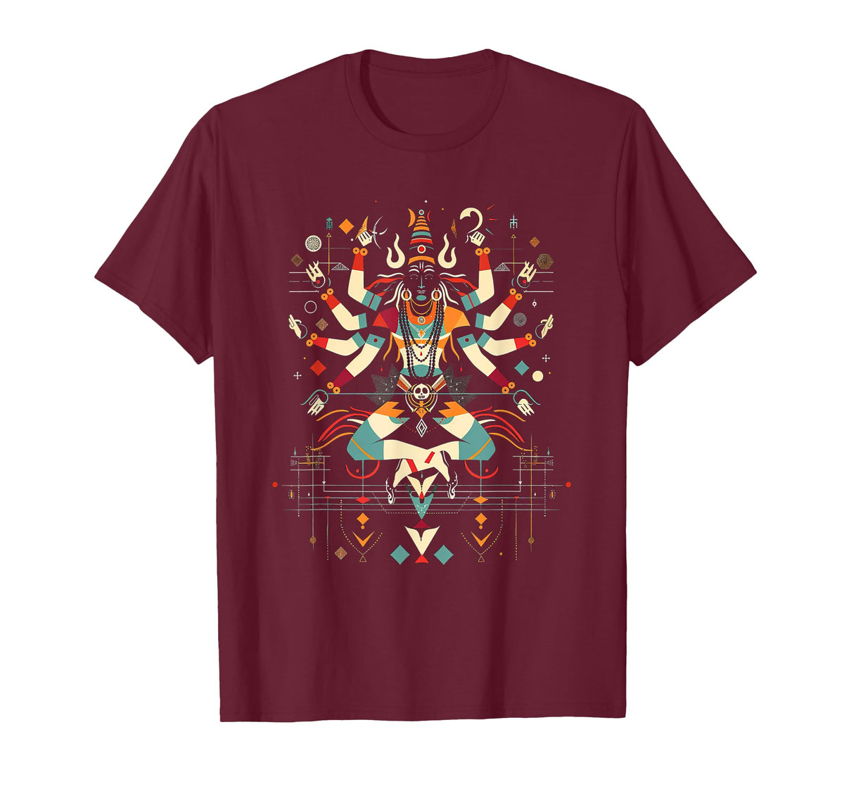 Shiva spiritual hindu god tandava dance yoga meditation T-Shirt