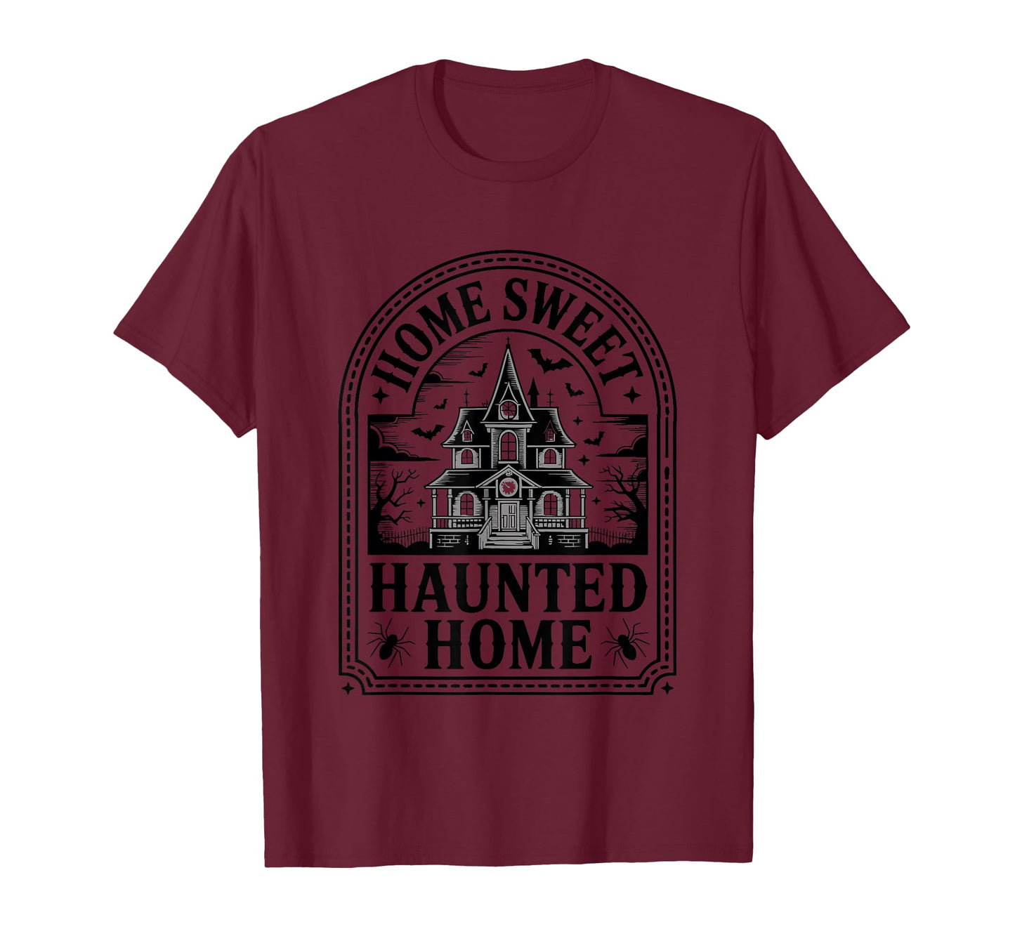 Home Sweet Haunted Home Gothic House Design T-Shirt
