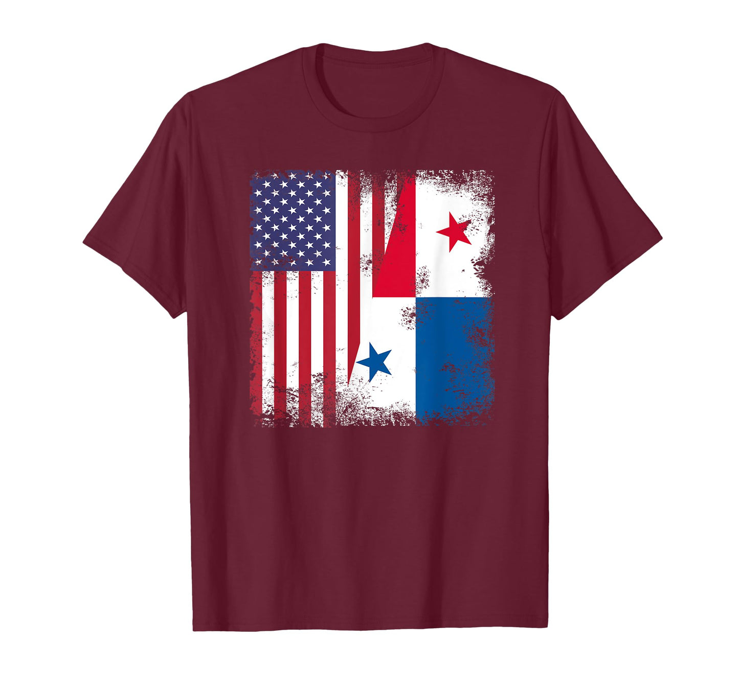 Half Panamanian Flag | Vintage Panama USA Gift T-Shirt