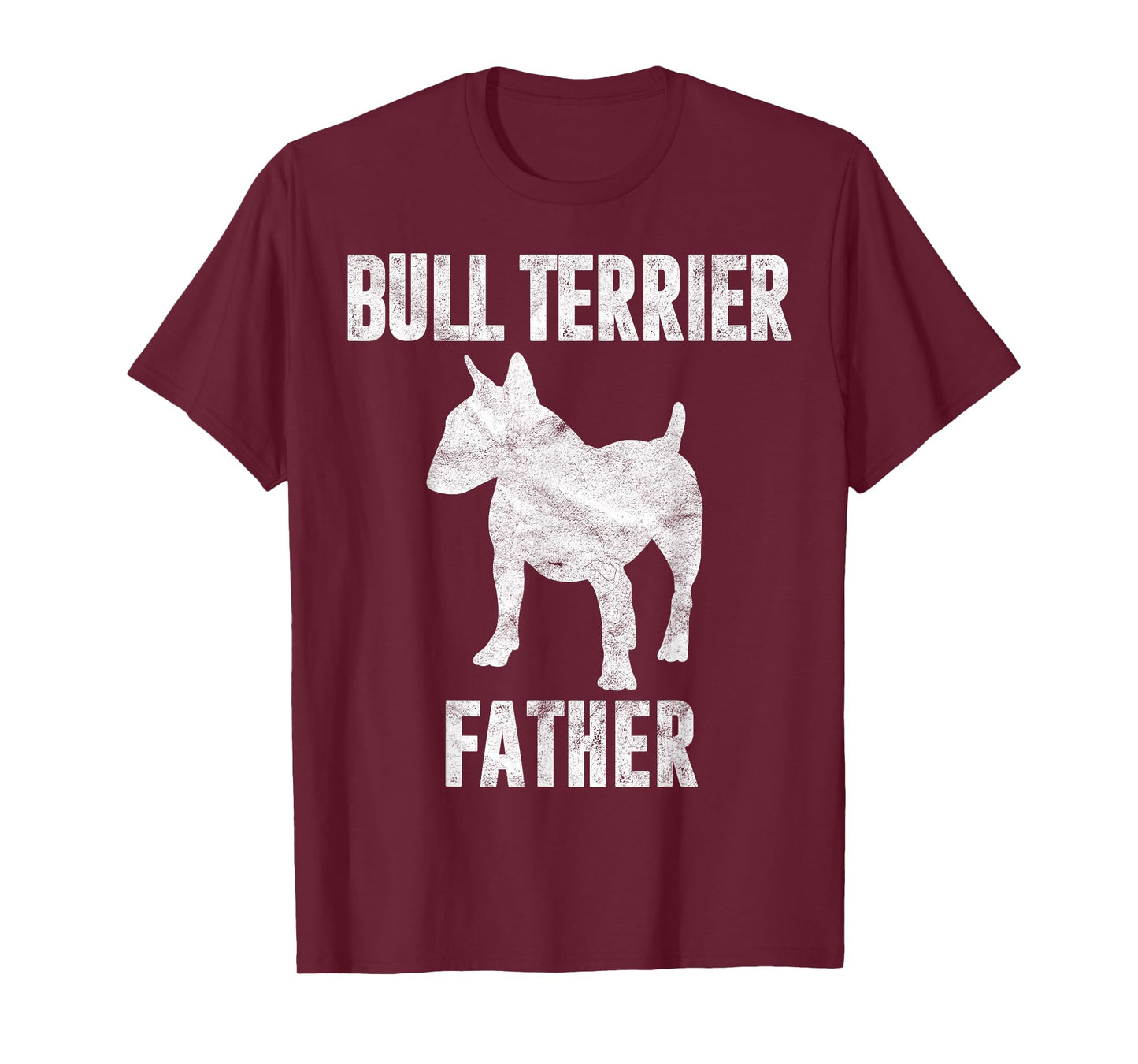 Vintage Bull Terrier Dad Gift Bully Father Dog Papa Lover T-Shirt