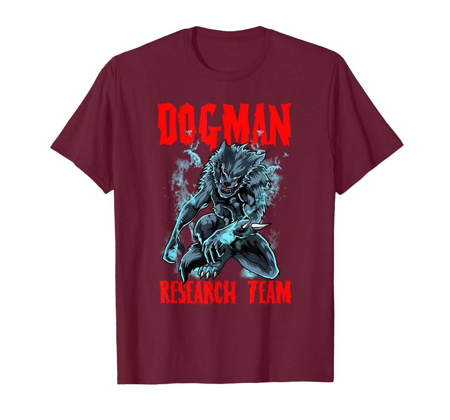 Dogman Research Team Cryptid Humanoid Animal Dog Man Funny T-Shirt