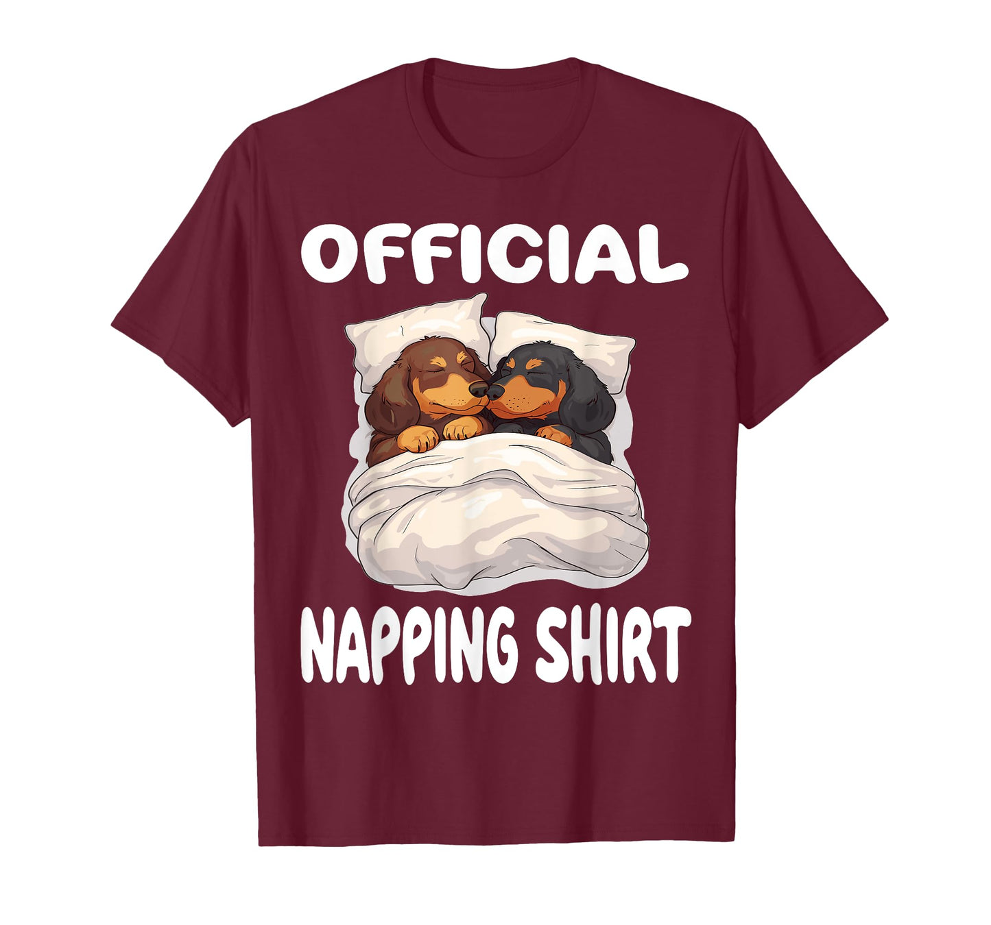 Dachshund Doxie Dog Official Napping shirt Pajamas Nightgown T-Shirt