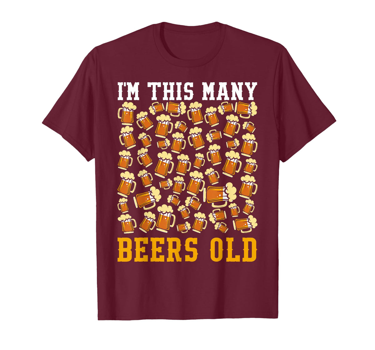 50 Year Old Birthday Gifts for Men Beer 50th Birthday Beer T-Shirt