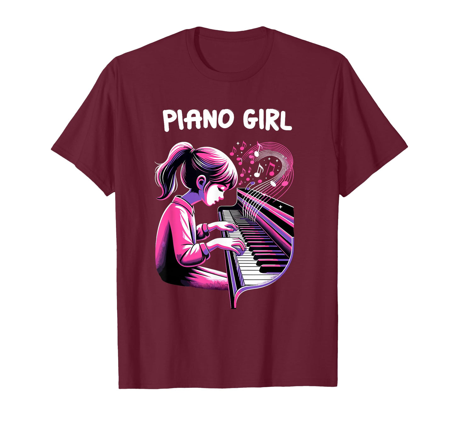 Cute Piano Girl Pianist Keyboard Musician Classical Music T-Shirt