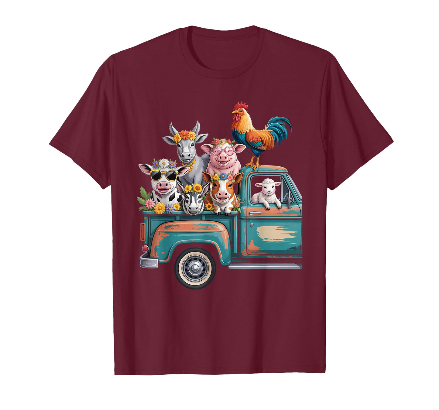 Farm Truck Animal Farmer Wife Cowgirl Life Men Women Kids T-Shirt