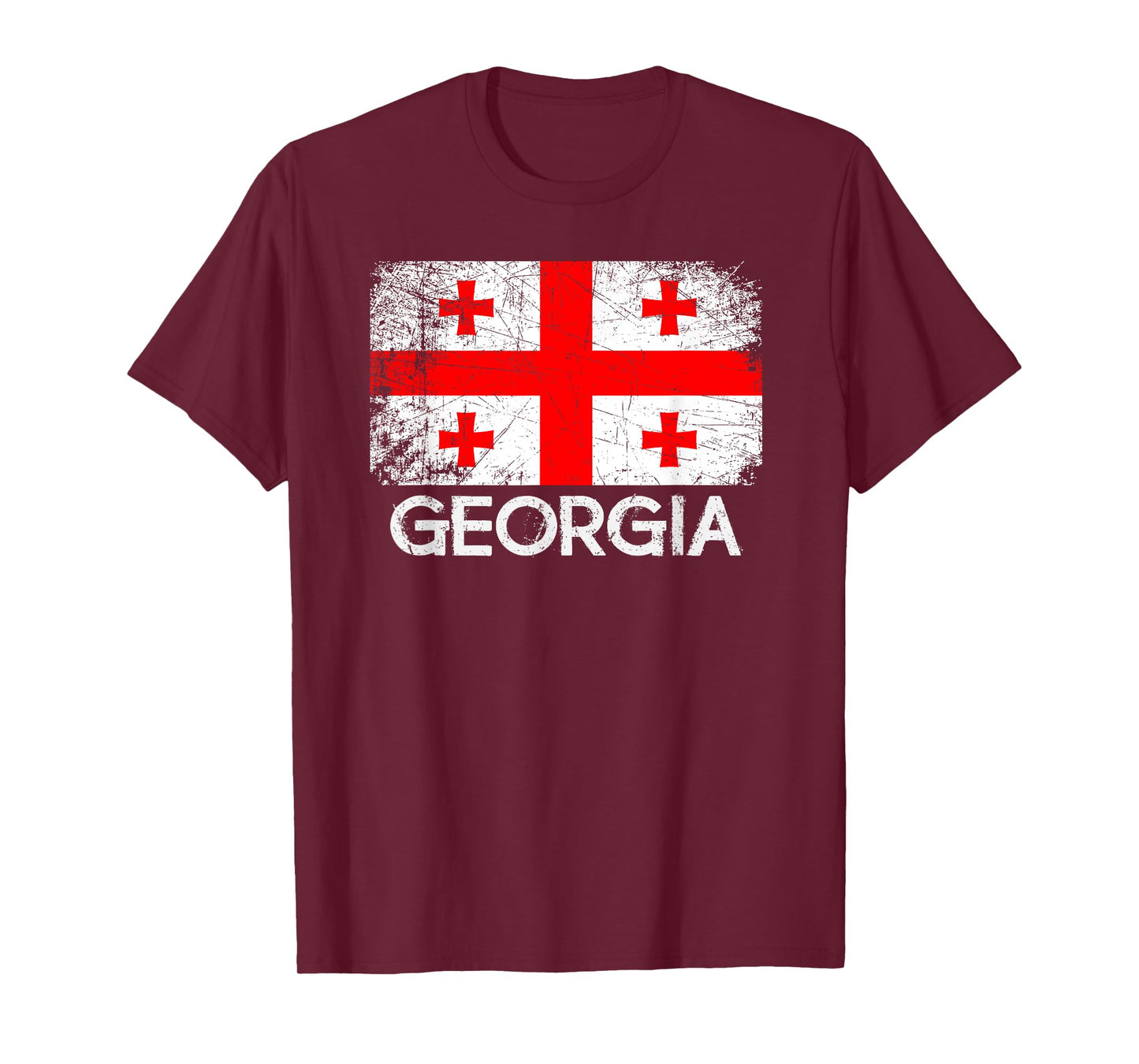 Georgian Flag | Vintage Made In Georgia Gift T-Shirt
