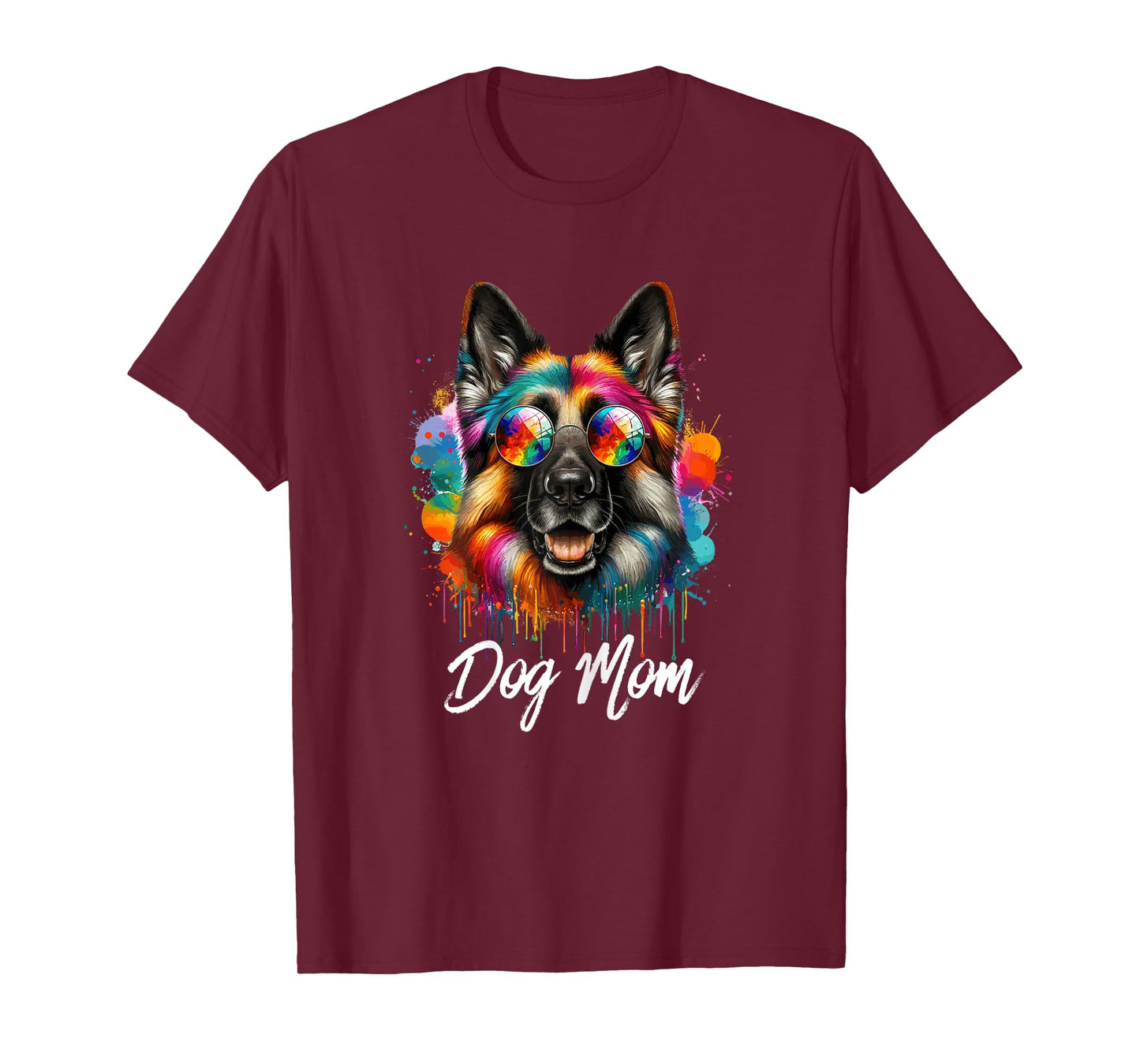 German shepherd Owners Dog Mom for Dog lovers Dog pop art T-Shirt