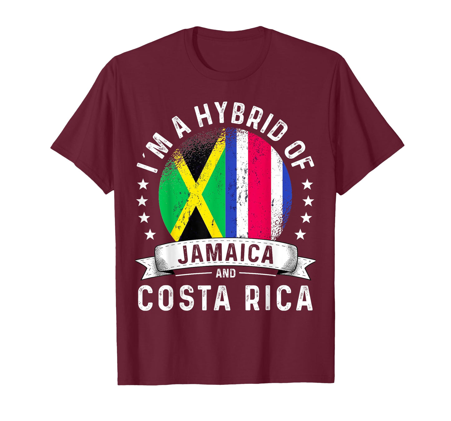 Jamaica Flag Costa Rica Grown Country Costa Rican Flag T-Shirt