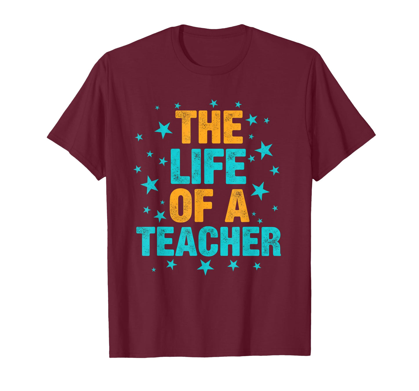 The Life of a Teacher Funny Retro Educator T-Shirt