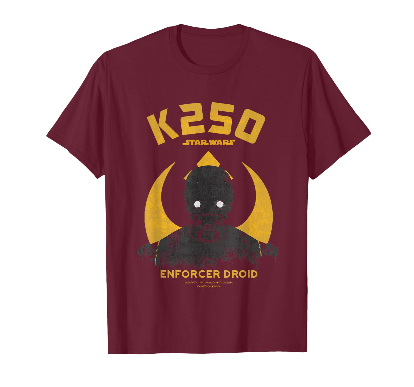 Star Wars Rogue One K250 Enforcer Droid Distressed T-Shirt