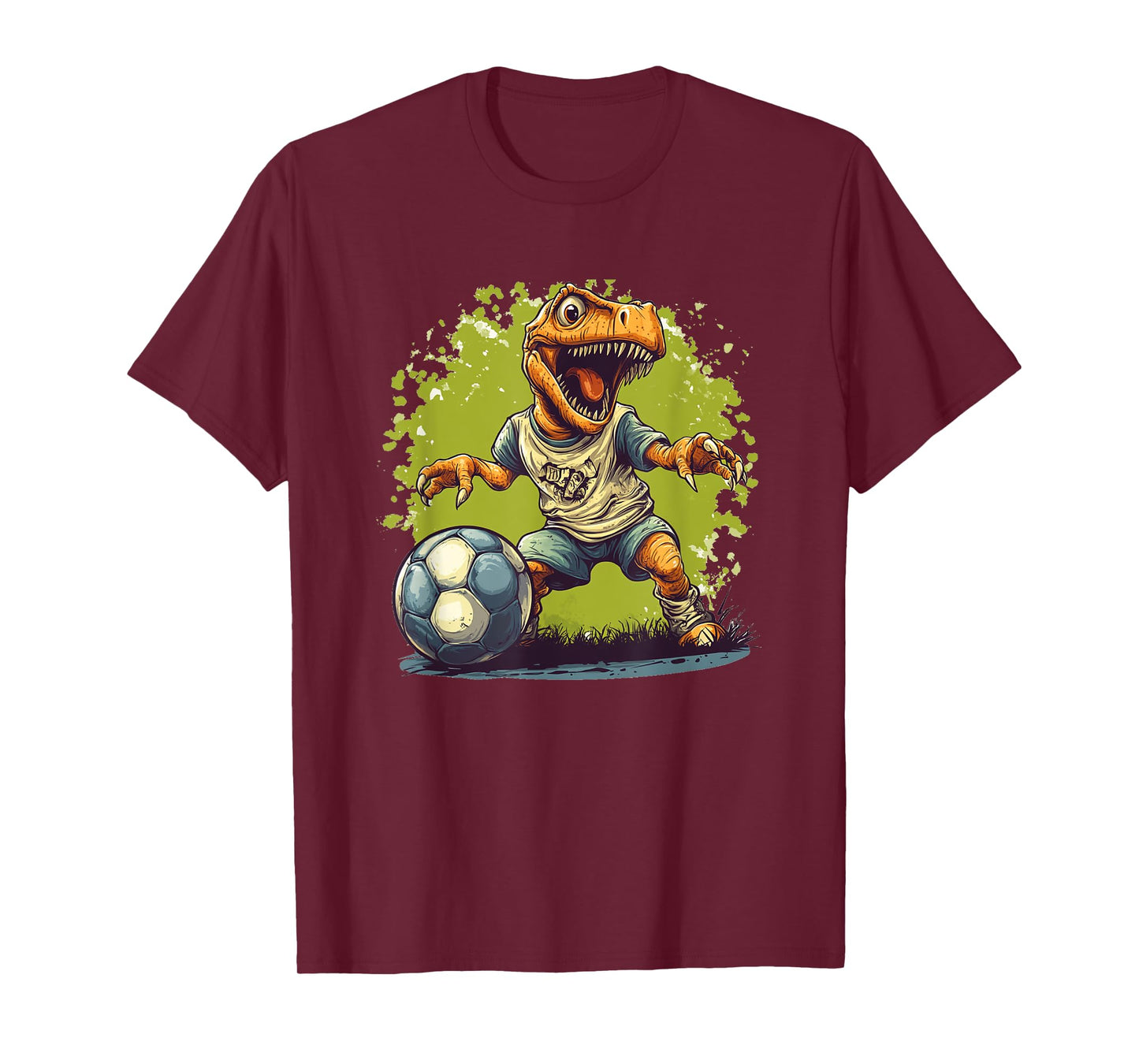 Pretty Soccer Player Dinosaur Costume for Adults and Kids T-Shirt