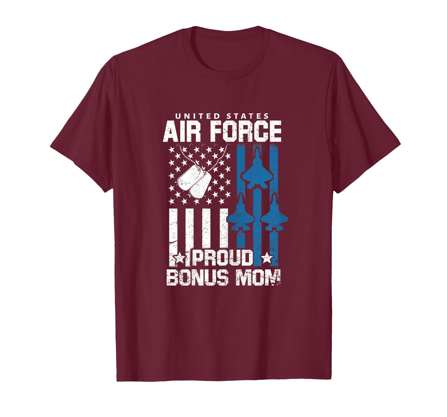 Proud Bonus Mom of US Air Force Veteran USAF Family Matching T-Shirt