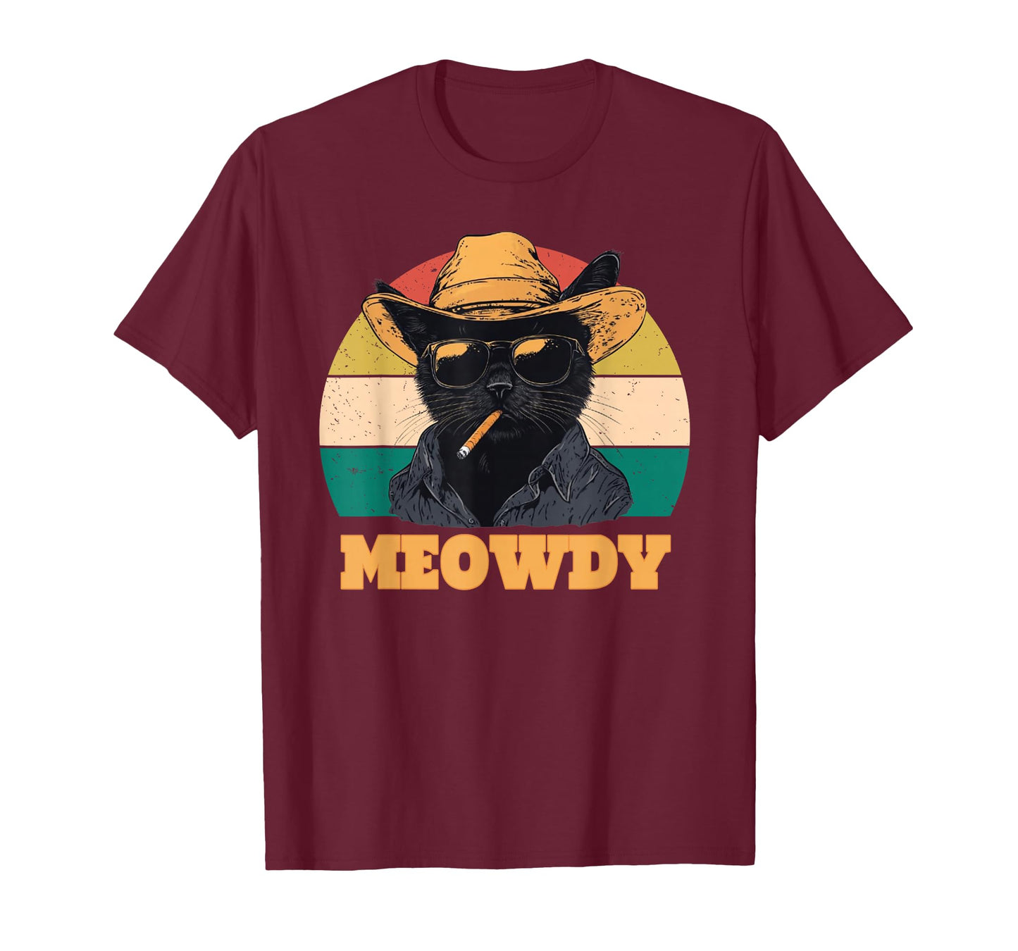 Retro Vintage Meowdy Partner Cowboy Cat Vintage T-Shirt