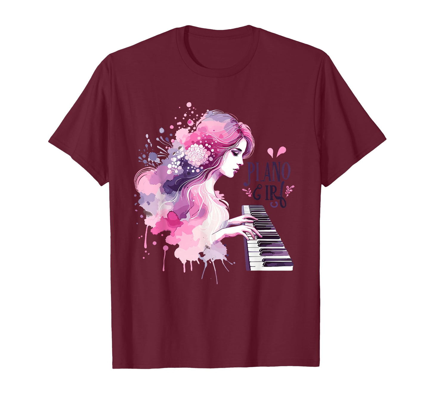 Cute Piano Girl Pianist Keyboard Musician Classical Music T-Shirt